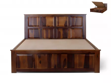 Alexa Queen Bed with Hydraulic Storage